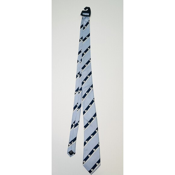 Disney Parks Mickey Mouse Icon Light Blue 100% Silk Tie Men's - Picture 1 of 7
